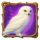 winter footprints snowy owl symbol icon