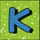 winter heart k symbol icon