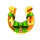 wish upon a leprechaun horseshoe symbol icon