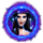 witchy wins blue witch symbol icon