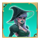 witchypoppins teal blue witch symbol icon