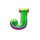 wolf and crown j symbol icon