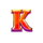 wolf and crown k symbol icon