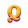 wolf and crown q symbol icon