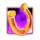 wolf and crown scatter symbol icon