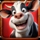 wolf and piggies chase cow symbol icon