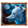 wolf canyon hold and win white dog symbol icon
