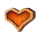 wolf club powerpoints orange heart symbol icon