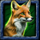 wolf fang ice and fire fox symbol icon