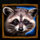 wolf fang supermoon racoon symbol icon