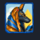 wolf hiding anubis symbol icon