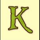 wolf moon k symbol icon