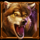 wolf riches brown wolf symbol icon