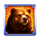 wolf storm hold and win bear symbol icon