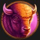 wolf strike bison symbol icon