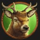 wolf strike deer symbol icon