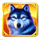 wolf treasure wolf symbol icon