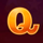wonder woman gold q symbol icon