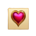 wood luck heart symbol icon
