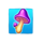 wood luck mushroom symbol icon