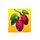 wood luck raspberry symbol icon