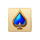 wood luck spade symbol icon