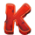 wreckmas letter k symbol icon