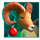 x mas buffalo goat symbol icon