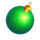 xmas dwarfs green glowing orb symbol icon