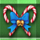 xmas joker candy canes symbol icon