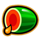 xmas lucky time hold and win watermelon icon symbol icon