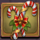 xmas magic candy cane symbol icon
