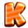 xmas rooster k symbol icon
