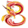 yin yang wild twins red dragon symbol icon