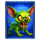 zany zombie zlots hold and win rabid dog symbol icon