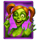 zany zombie zlots hold and win zombie girl symbol icon
