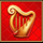 zeus the invincible harp symbol icon
