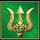 zeus the invincible trident symbol icon