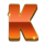 zeuss lightning blaze k symbol icon