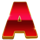 zeuss lightning blaze xmas letter a symbol icon