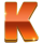 zeuss lightning blaze xmas letter k symbol icon