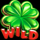 100 burning hot clover chance wild symbol icon