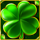 100 burning power clover chance wild symbol icon