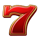 100 happy seven wild symbol icon