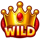 3 crowned pots wild symbol icon