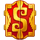 3 wildos red wild symbol icon