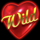 5 burning heart clover chance wild symbol icon