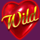 5 burning heart wild symbol icon