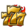 777 blazing hold and win symbol wild icon
