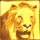 africa goes wild wild lion symbol icon